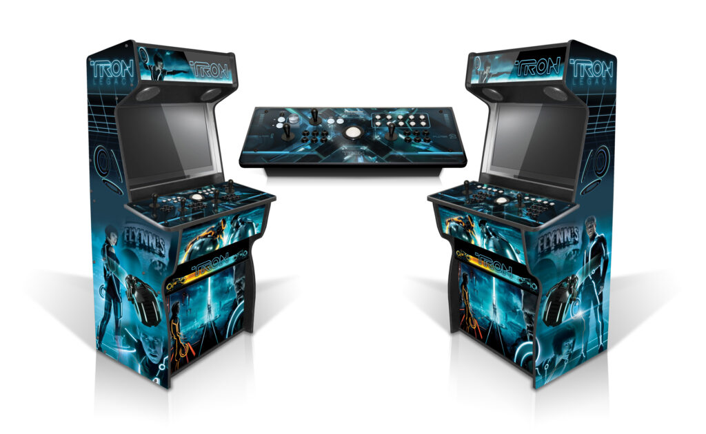 Tron Arcade Cabinet Double Mockup